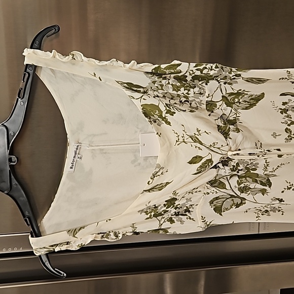 💕REFORMATION💕 Leni Dress ~ Sage Brush Floral Print Medium M NWT - Picture 11 of 16